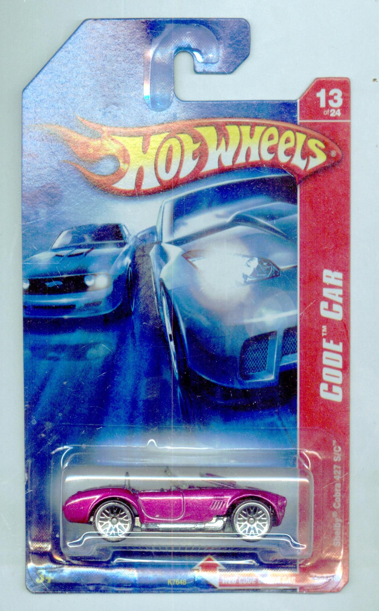 Image 0 of Hot Wheels 2007-097/180 13/24 Shelby Cobra 427 S/C 1:64 Scale Toy