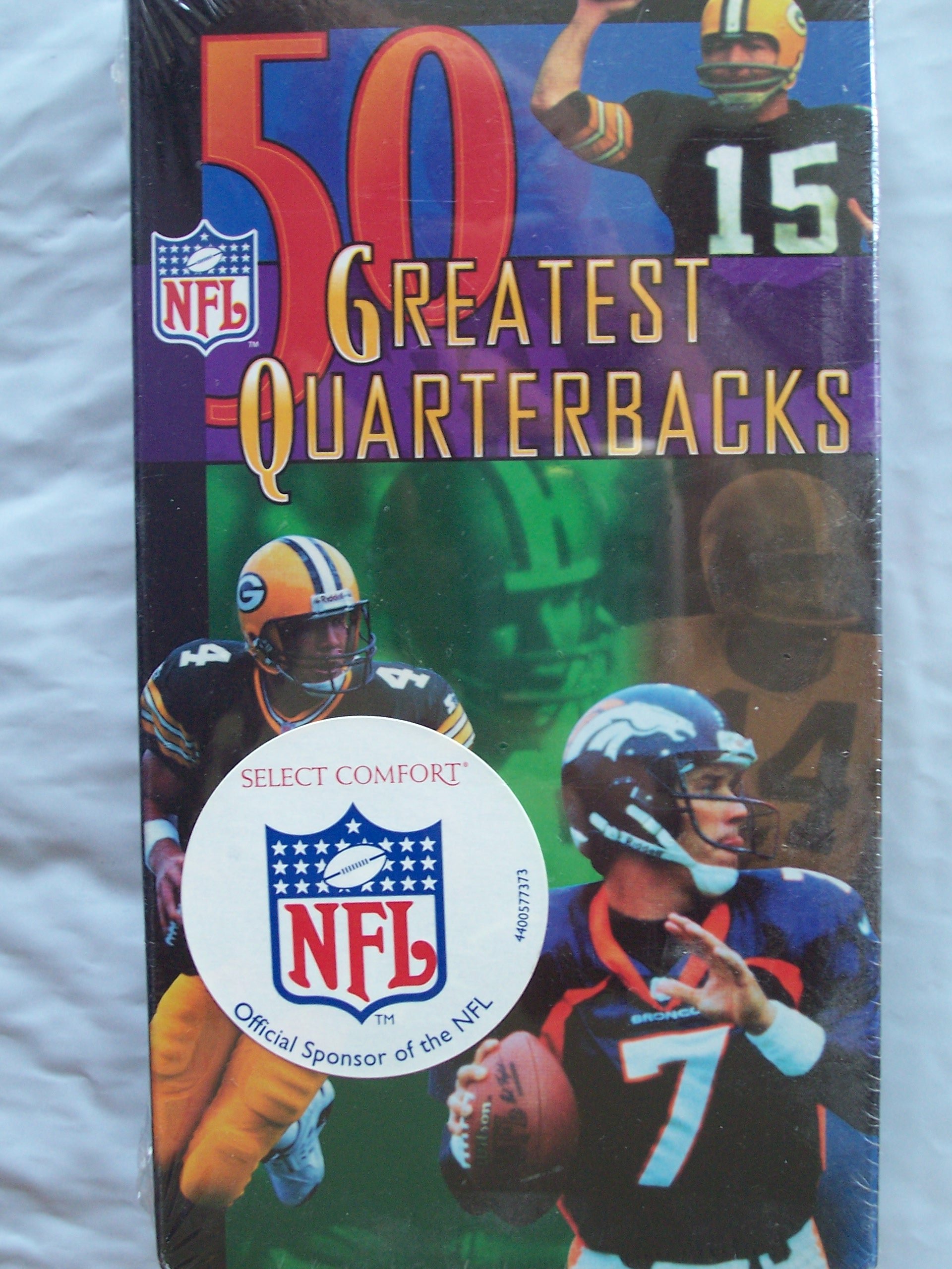 NFL 50 Greatest Quarterbacks VHS On VHS Football