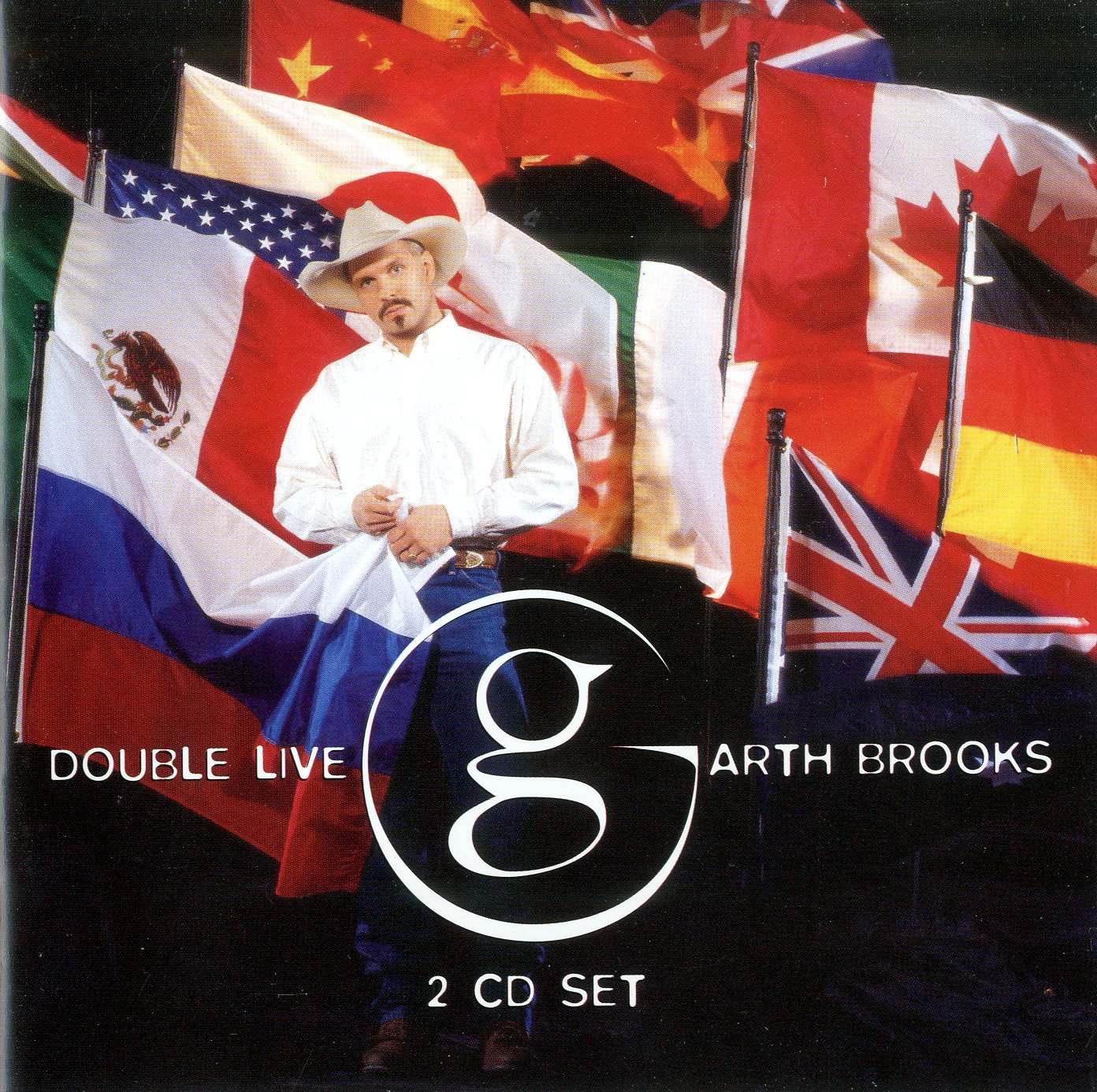 Double Live By Garth Brooks On Audio CD Album Black 1998