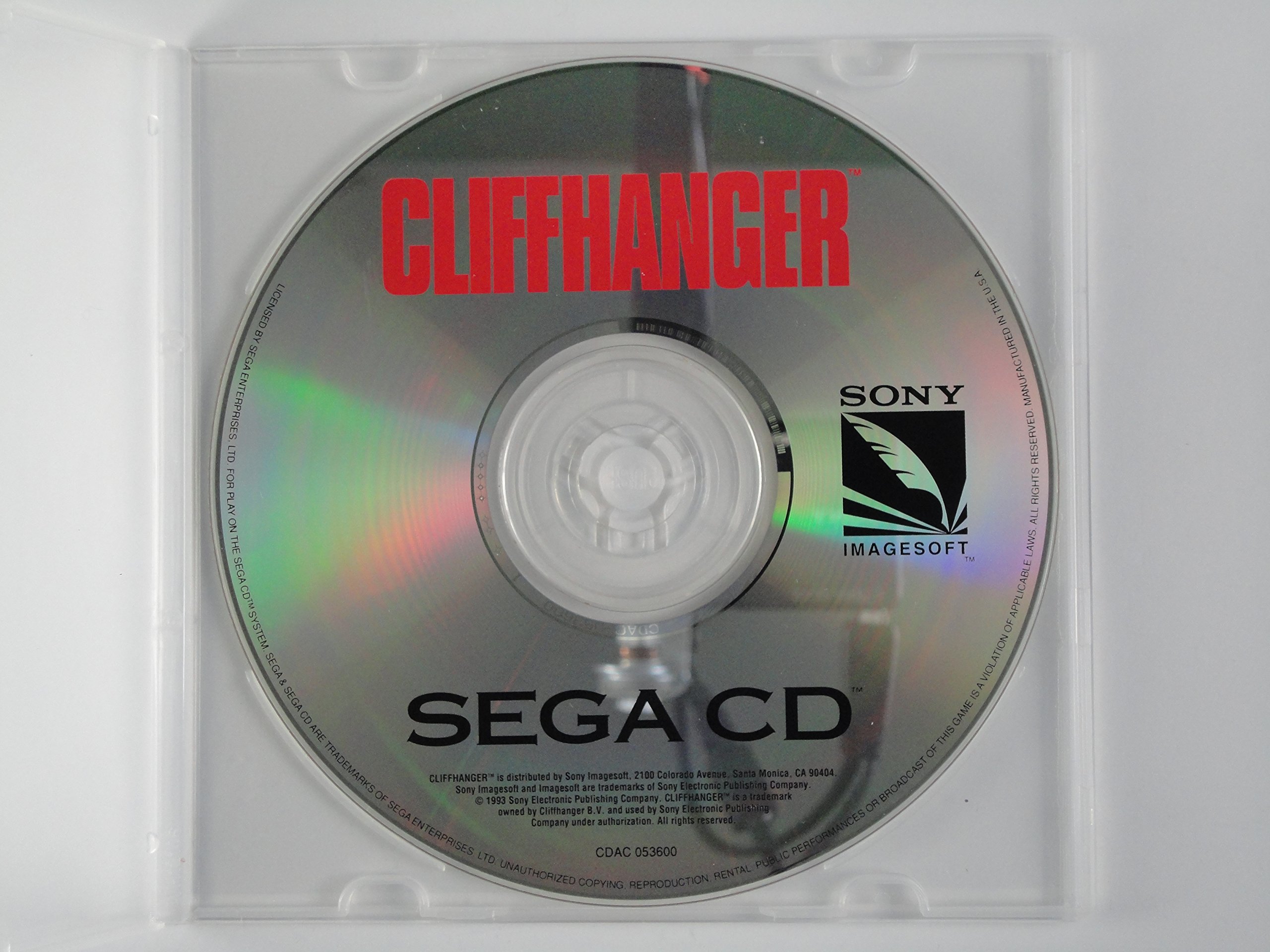 Cliffhanger For Sega CD Action