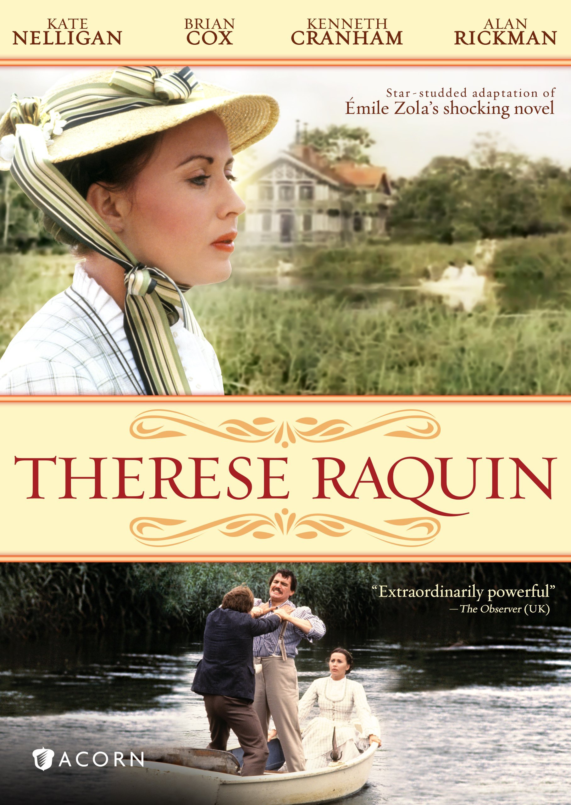 Therese Raquin Parts 1-3 On DVD With Kate Nelligan Alan Rickman Brian