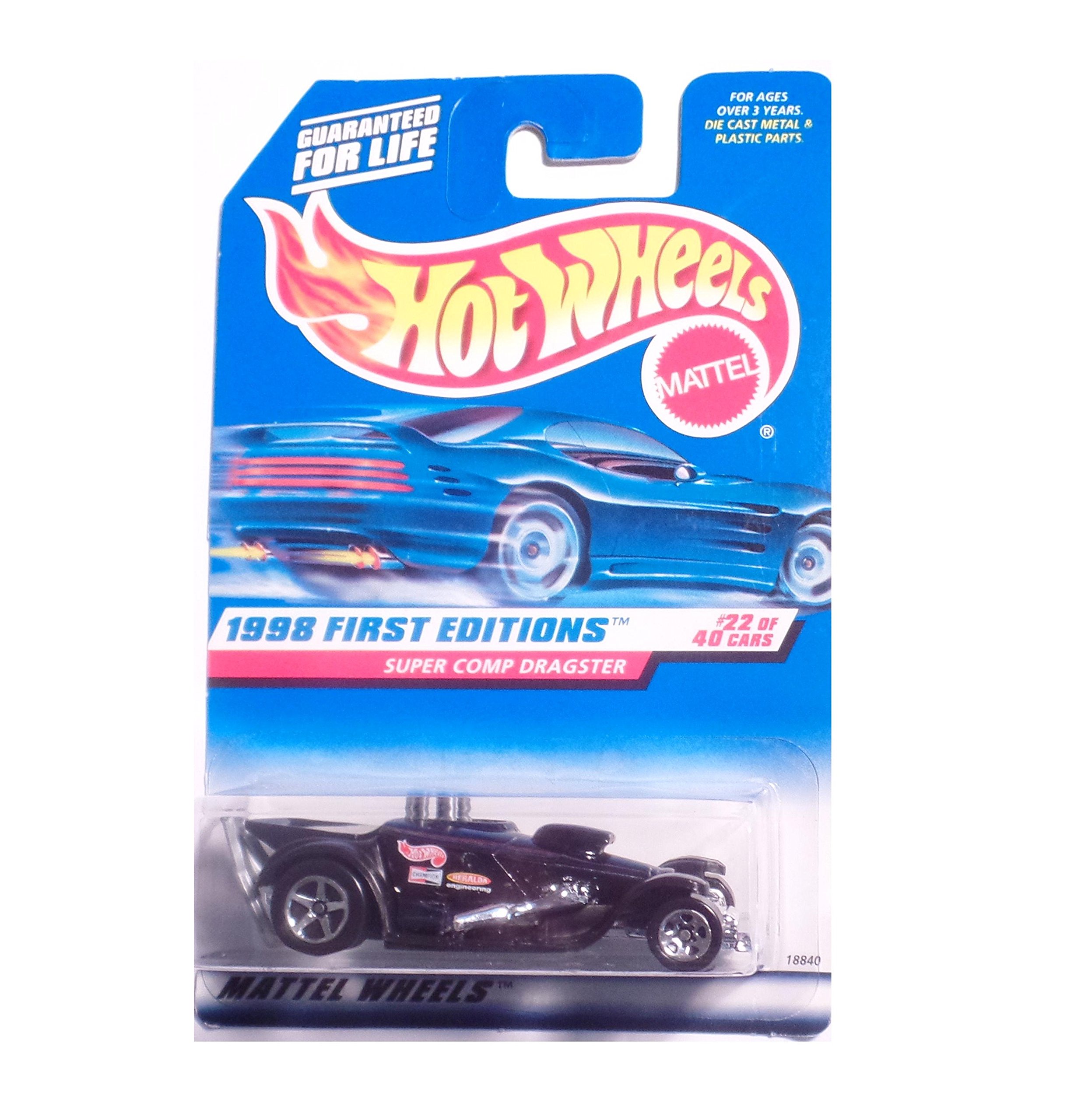 Image 0 of Hot Wheels Super Comp Dragster Black 1998 First Editions Series 22 Of 