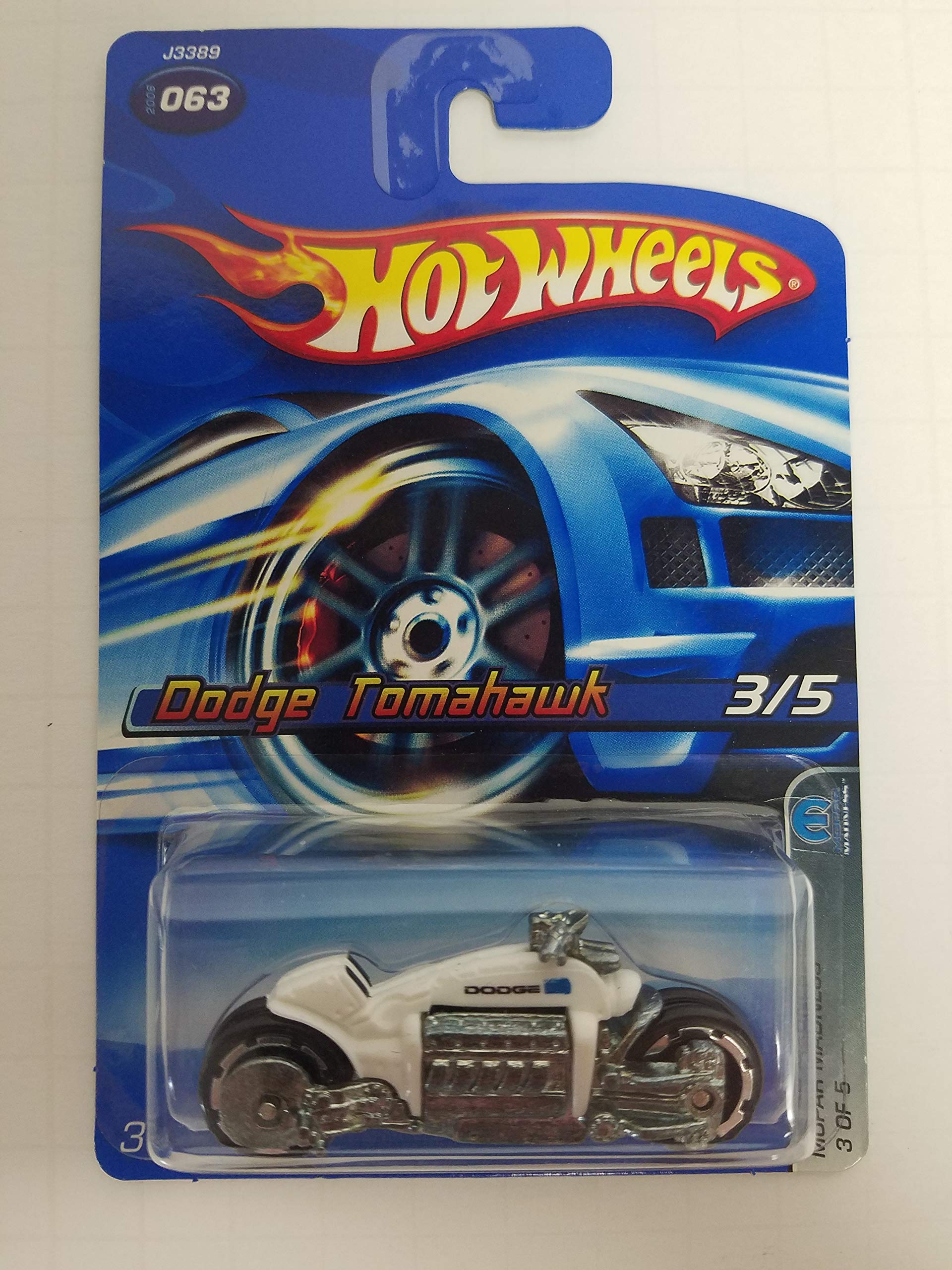 Image 0 of Dodge Tomahawk 3/5 No 063 White Color Hot Wheels 2006 1/64 Scale Diecast Car Toy