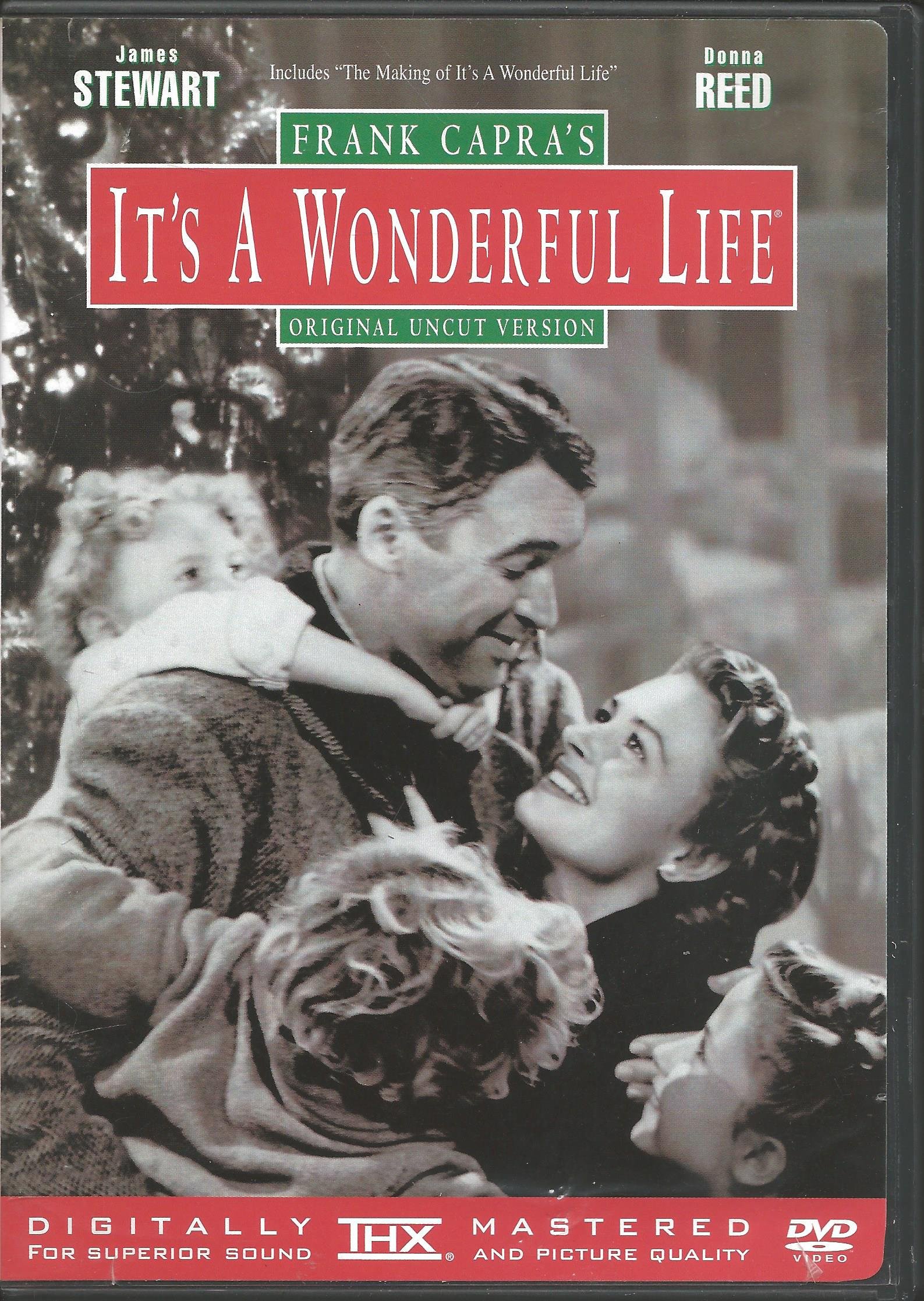 It's A Wonderful Life On DVD With James Stewart Donna Reed