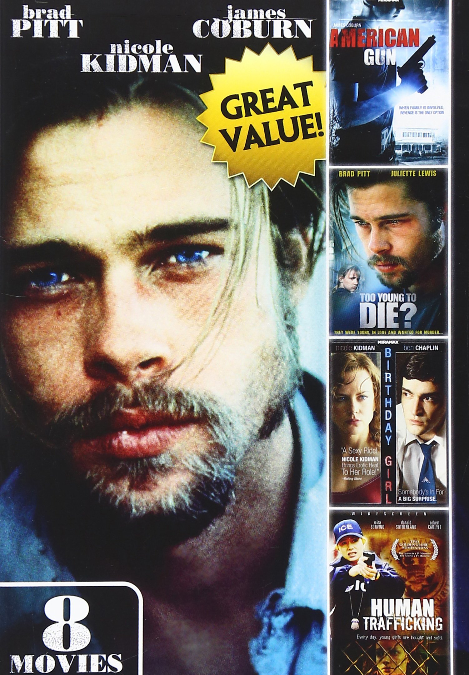 8-MOVIE Action Pack Human Trafficking / Too Young To Die? And More On
