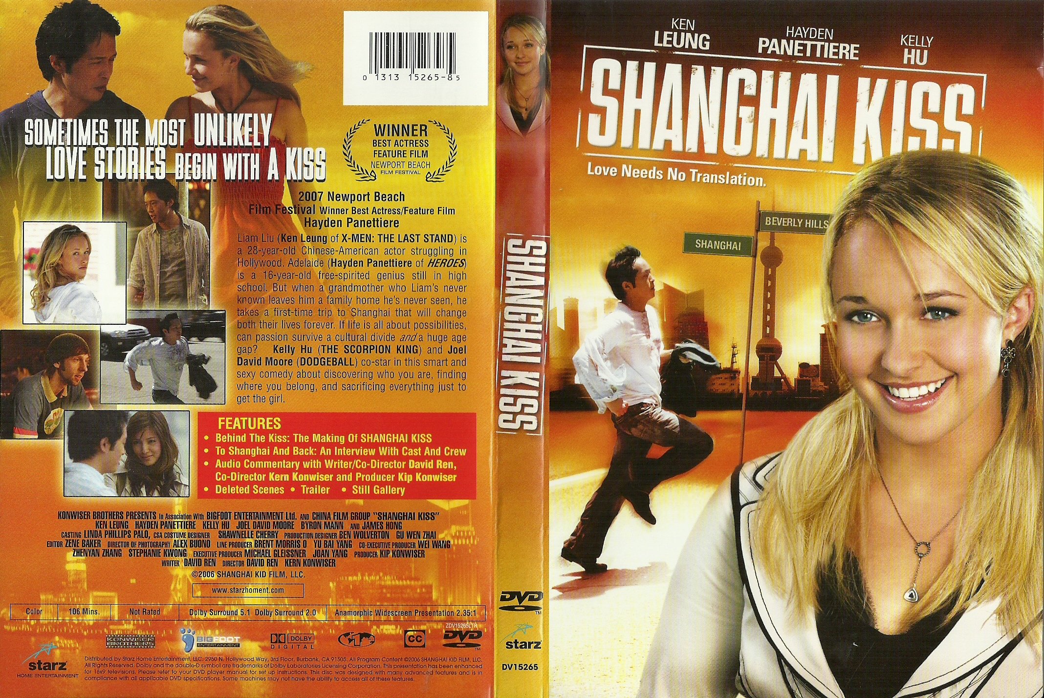 Shanghai Kiss On DVD With Ken Leung Hayden Panettiere Kelly Hu