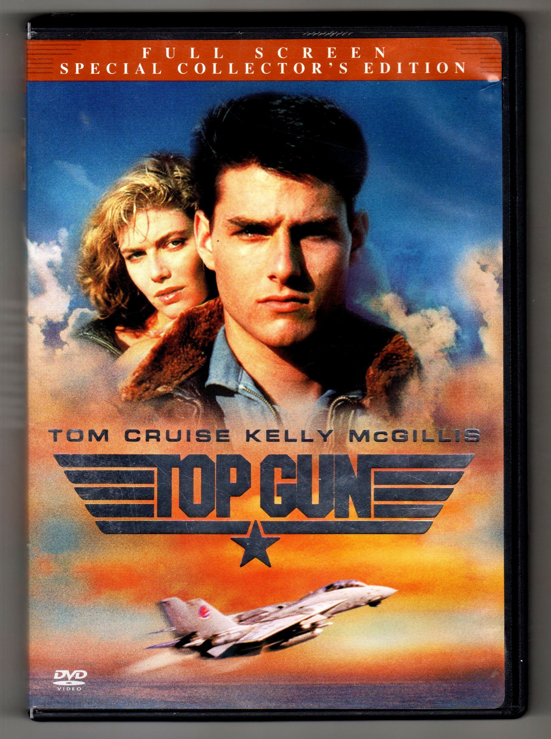 Top Gun Full Screen On DVD With Tom Cruise Val Kilmer Kelly McGillis
